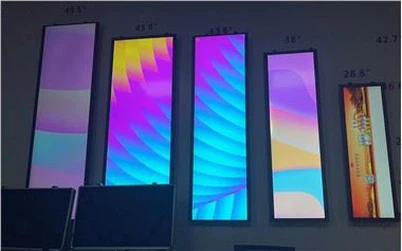 19,4 ιντσών τεντωμένη οθόνη ράφι Οθόνη LCD Οθόνη ψηφιακής σήμανσης διαφήμισης